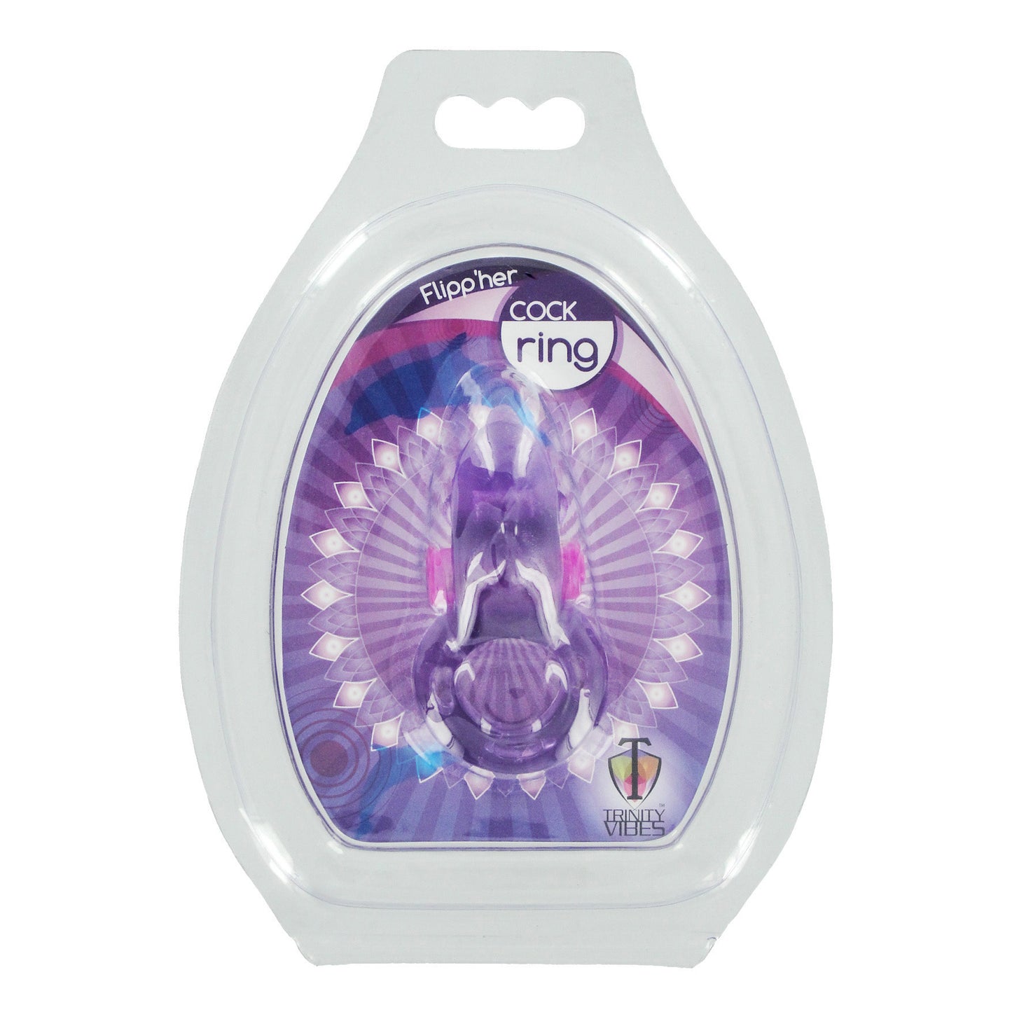 FlippHer Vibrating Cock Ring - Purple