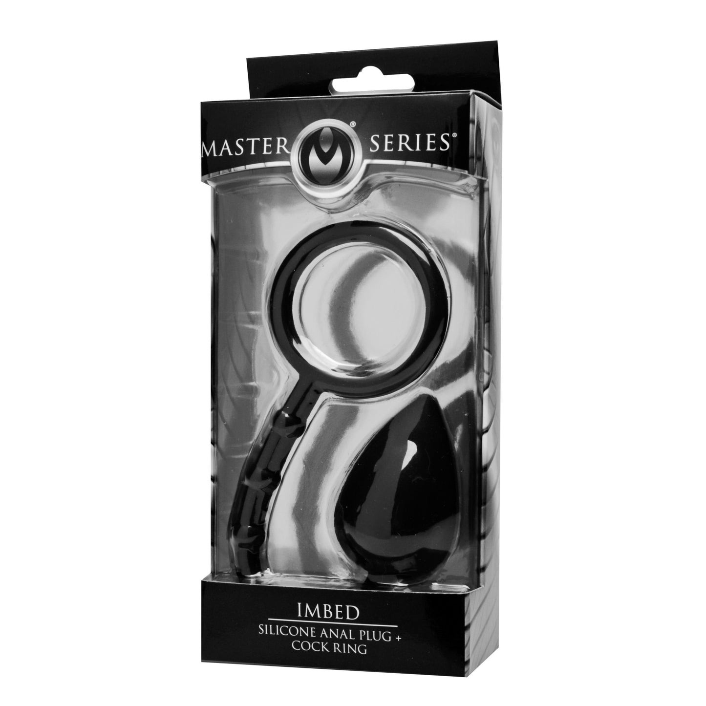 Imbed Silicone Anal Plug and Cock Ring