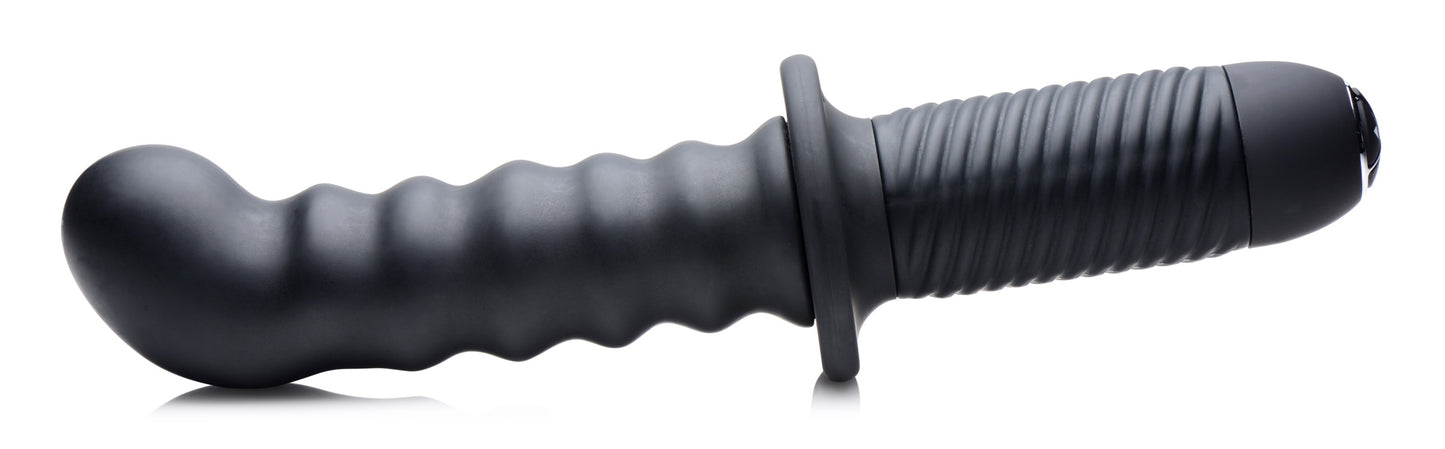 The Skew 10X Silicone Vibrator with Handle