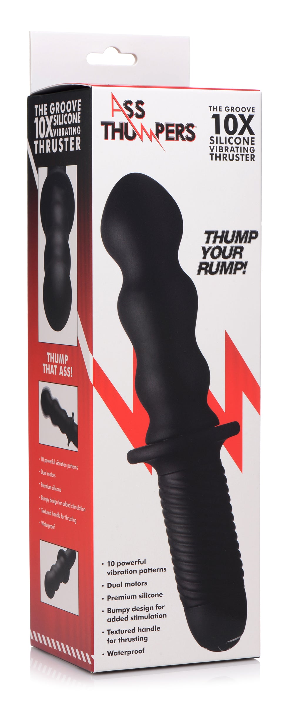 The Groove 10X Silicone Vibrator with Handle