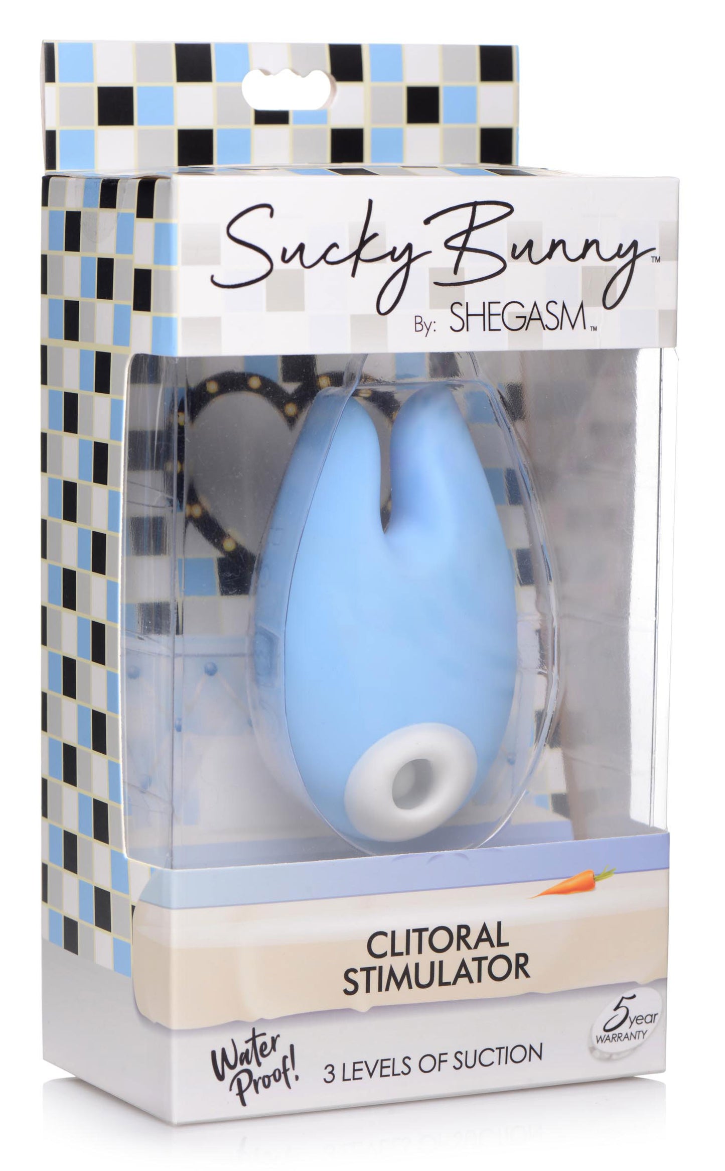 Sucky Bunny Silicone Clitoral Stimulator - Blue