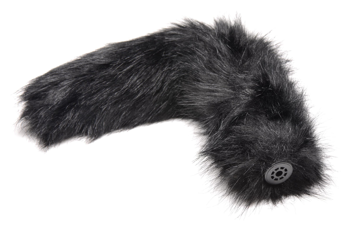 Small Anal Plug with Interchangeable Fox Tail - Black