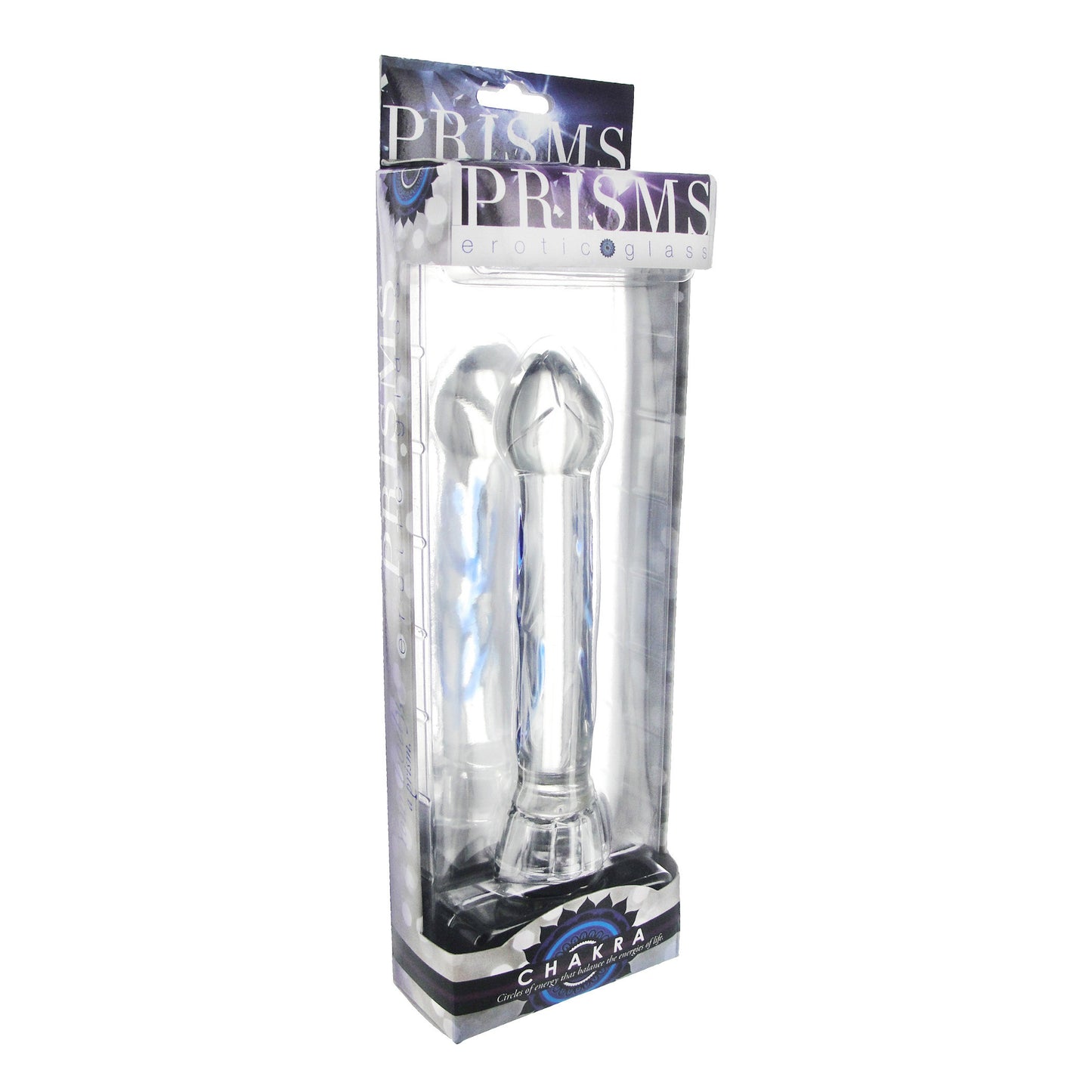 Chakra Illuminating Glass Dildo
