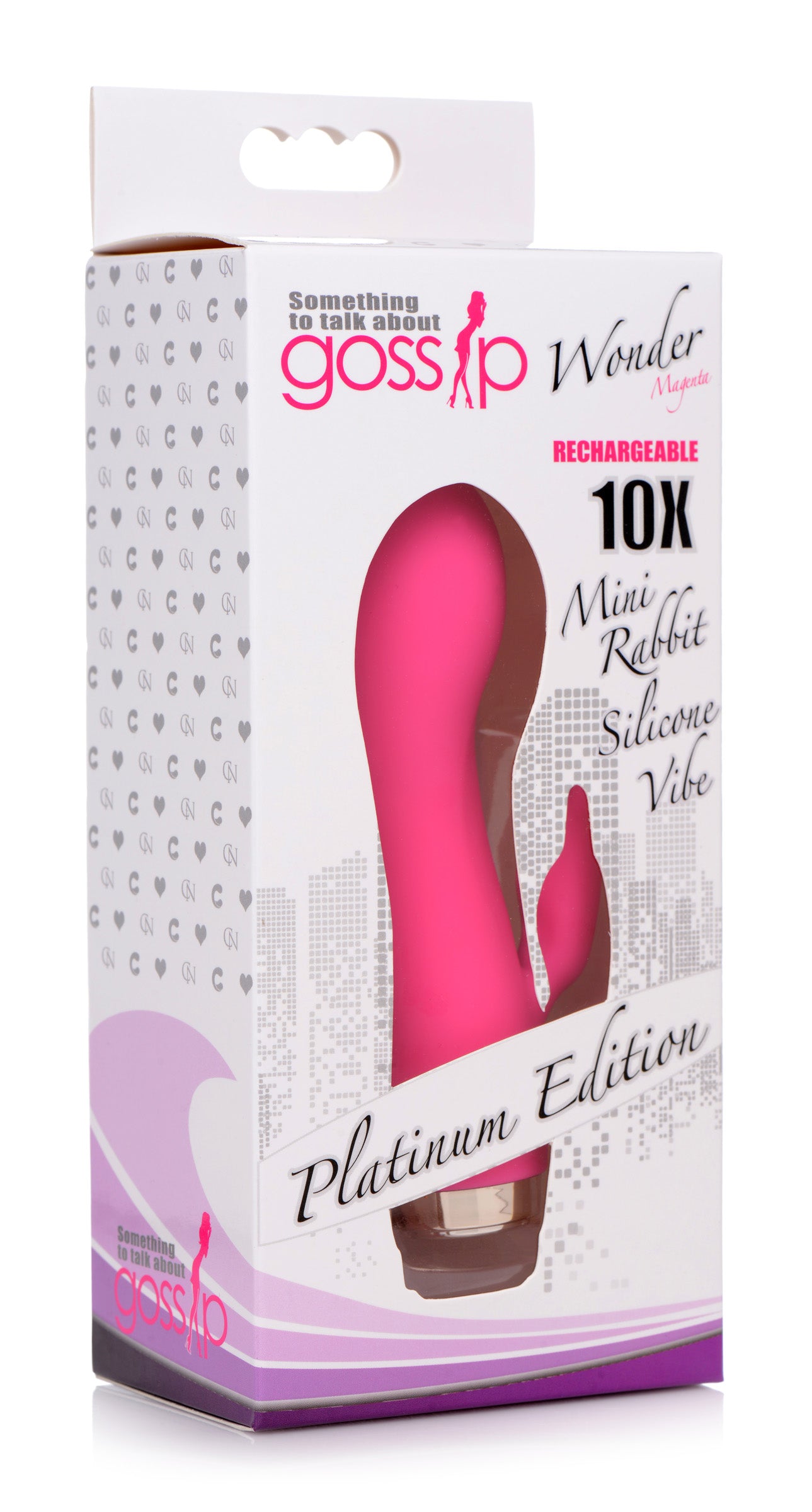 10X Wonder Mini Rabbit Silicone Vibrator - Pink