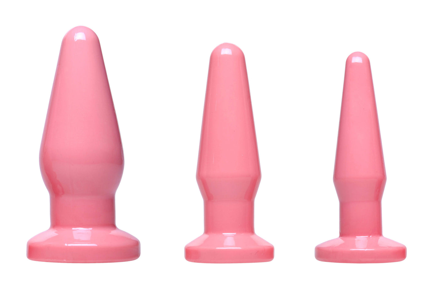 Pink Anal Plugs - Medium