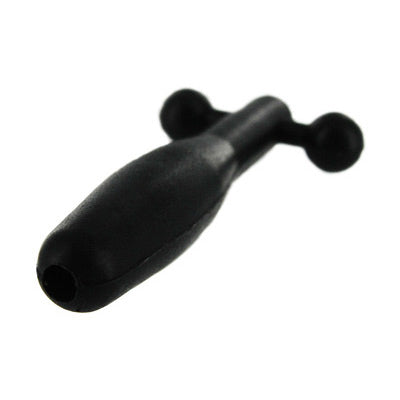 Silicone Cum-Thru Barbell Penis Plug