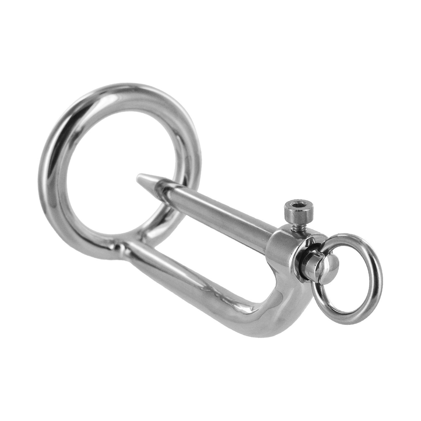 Stainless Steel Cock Ring and Urethral Plug