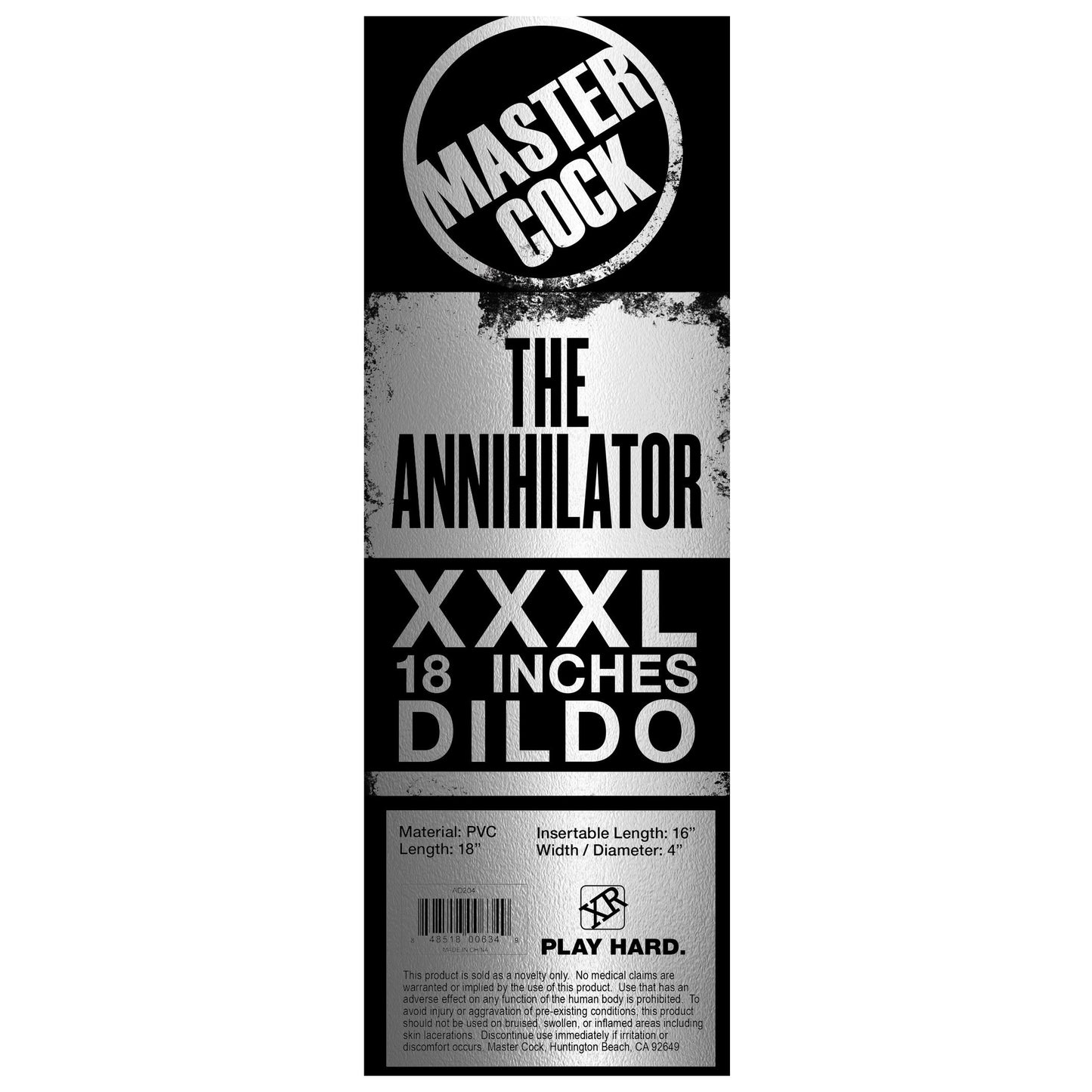 The Annihilator XXXL 18 Inch Dildo