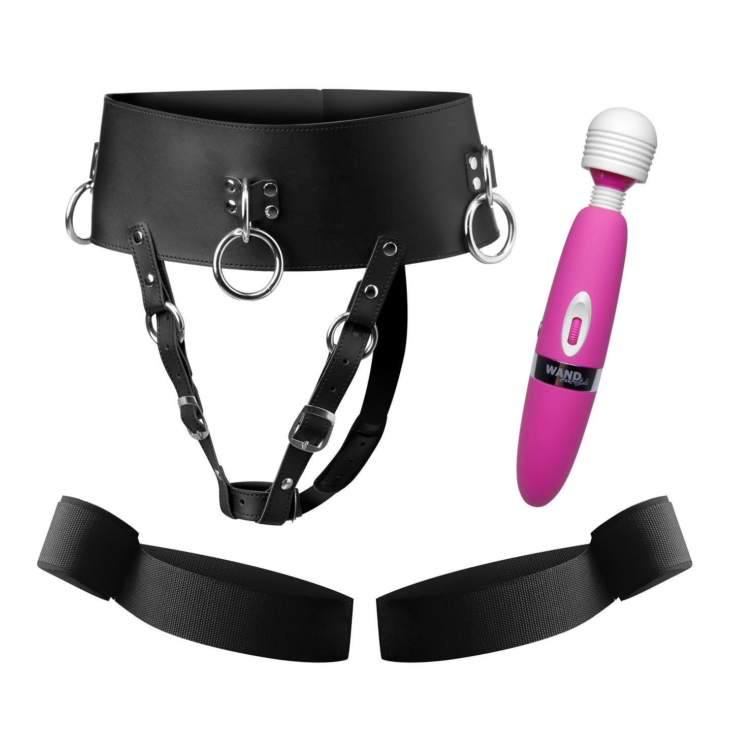 Forced Orgasm Belt and Wand Restraint Kit