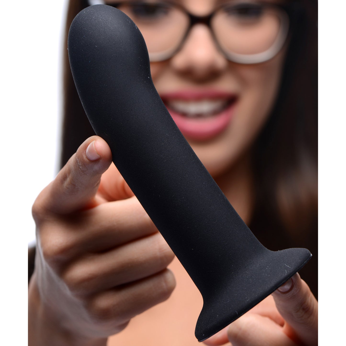 Black Silicone Strap-on Dildo - Large