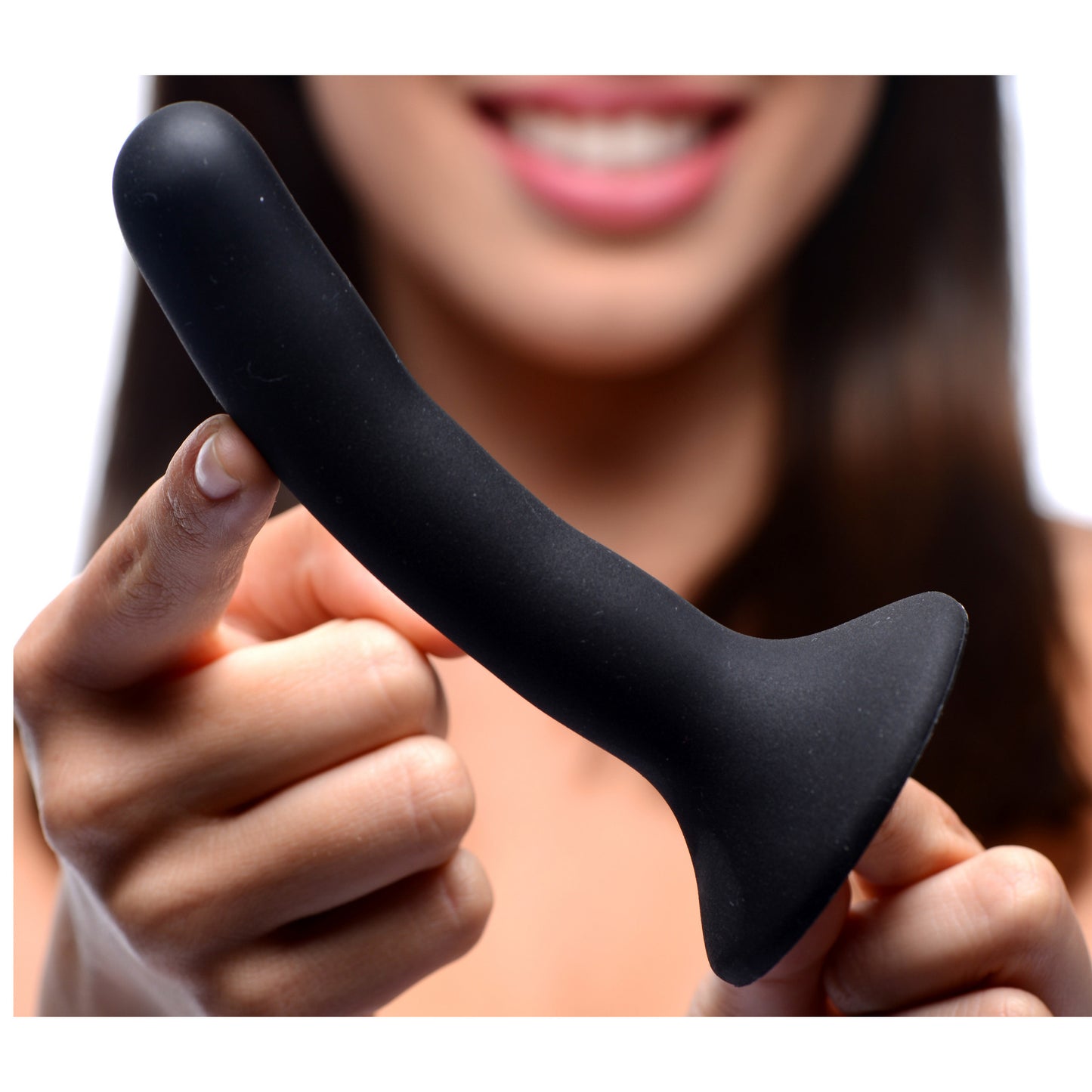 Black Silicone Strap-On Dildo - Small