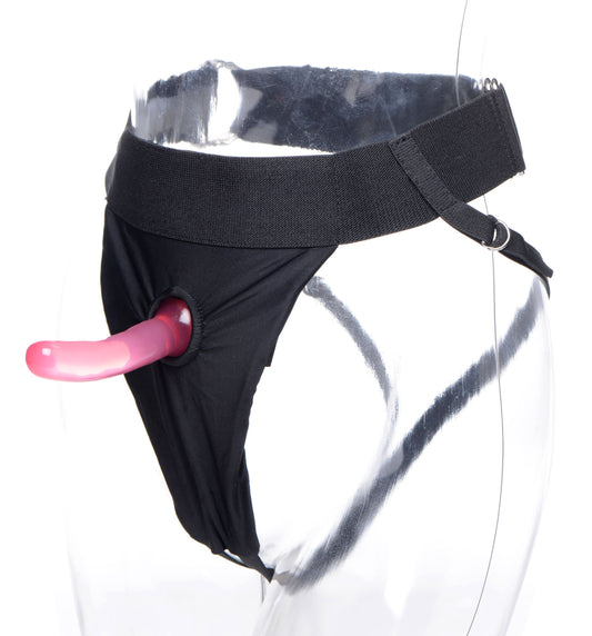 Avalon Jock Strap On with Slim Pink Dildo - Kit