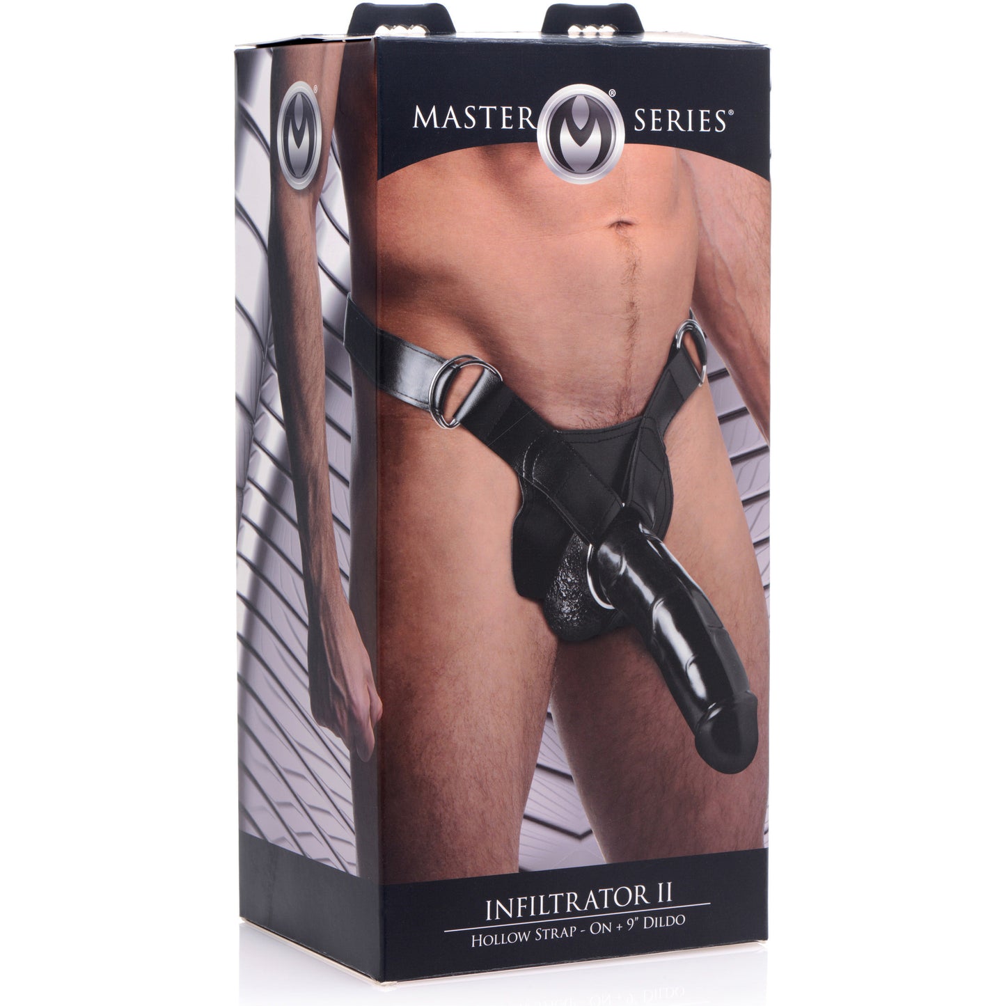 Infiltrator II Hollow Strap-On with 9 Inch Dildo