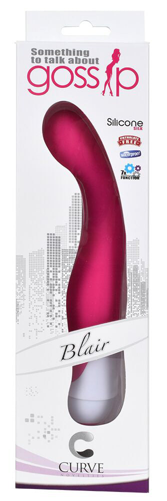 Blair 7 Speed Silicone G-Spot Vibrator- Pink