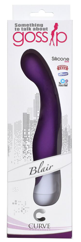 Blair 7 Speed Silicone G-Spot Vibrator- Purple