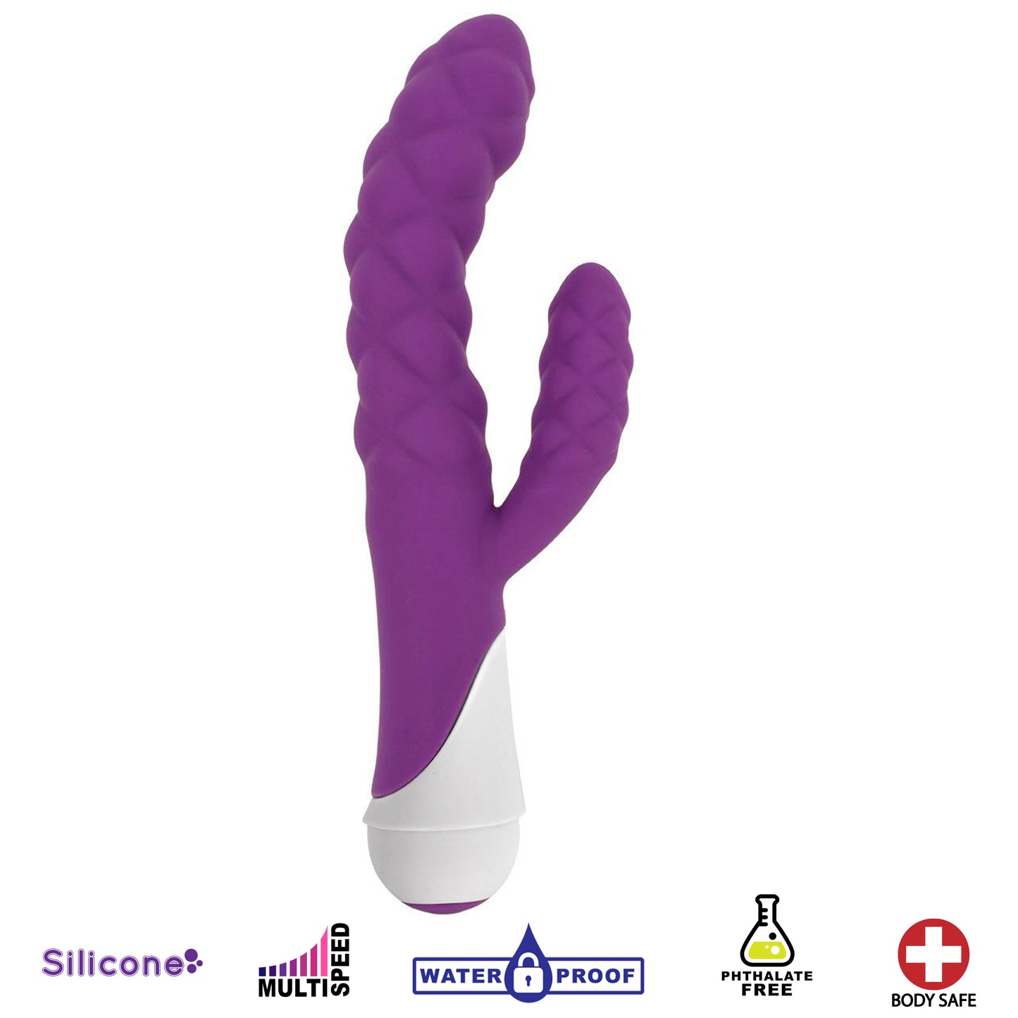 Ellen 20x Silicone Vibrator – Purple