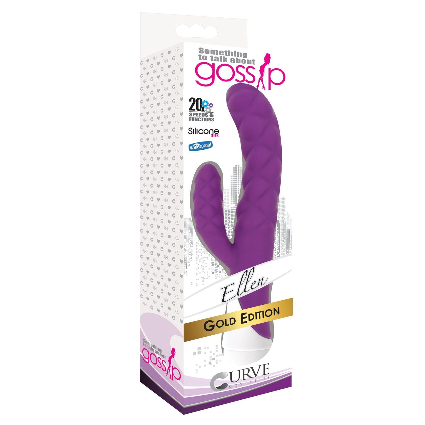 Ellen 20x Silicone Vibrator – Purple