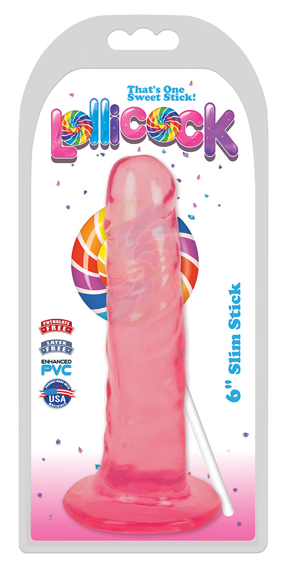 6 Inch Slim Stick Cherry Ice Dildo