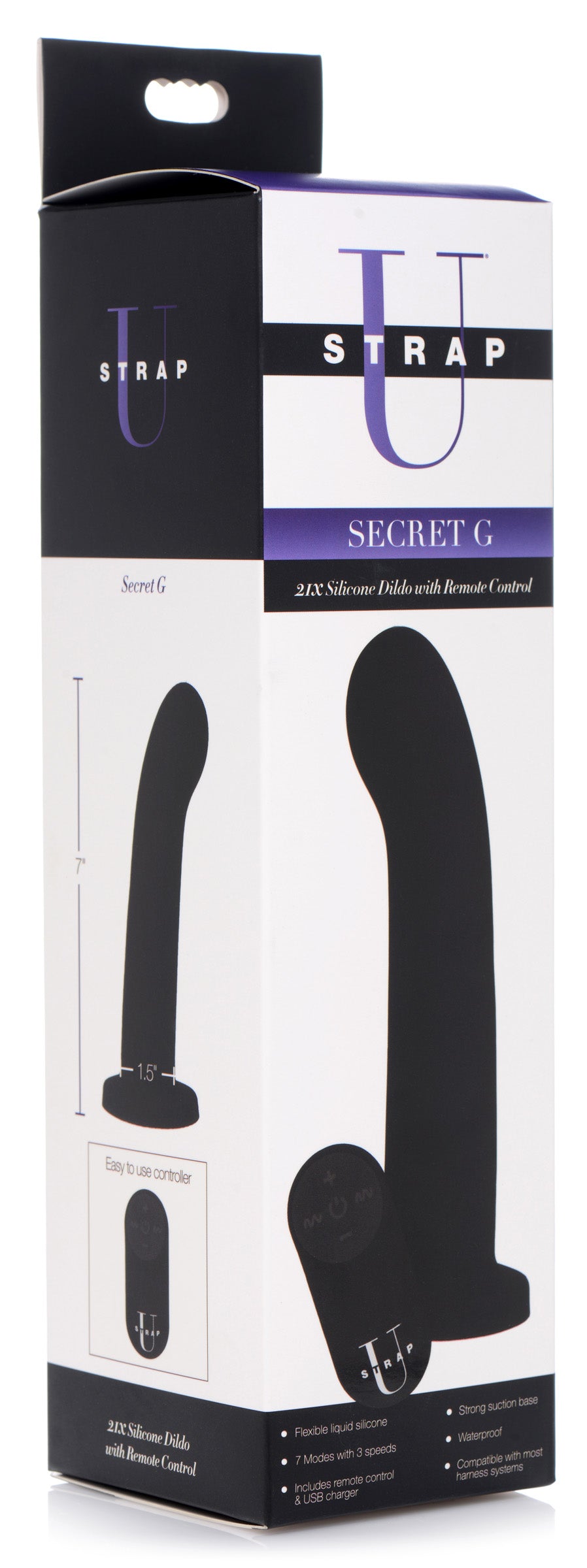 Secret G 21X Silicone Dildo with Remote Control