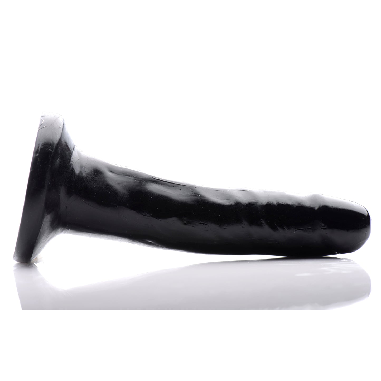 6 Inch Slim Dildo- Black