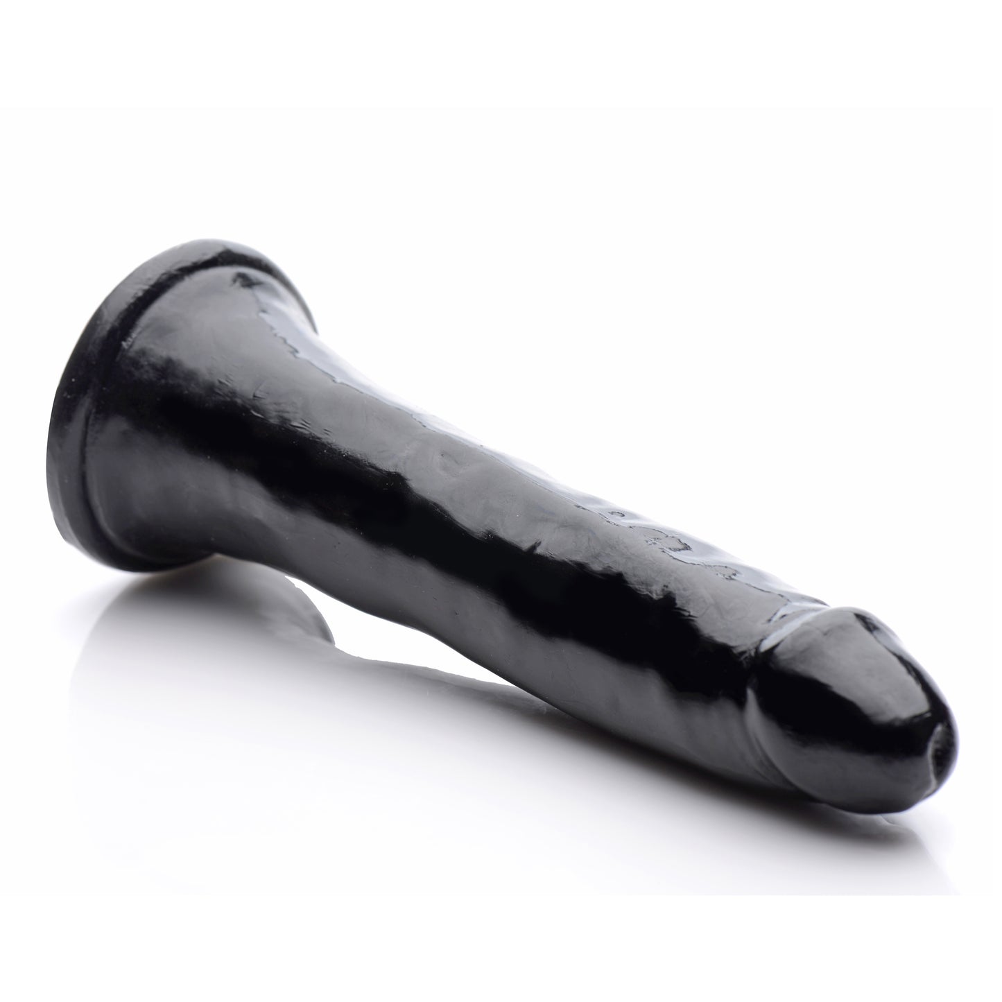 8 Inch Slim Dildo- Black