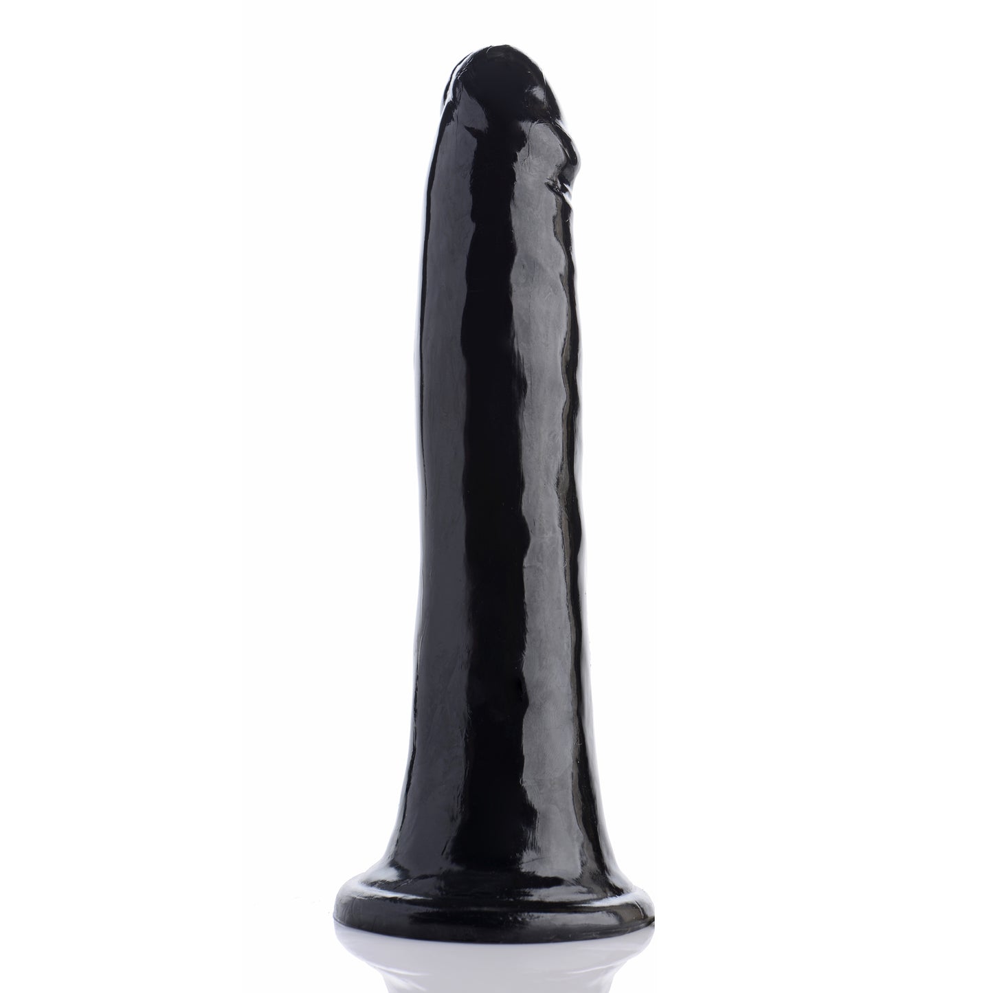 8 Inch Slim Dildo- Black