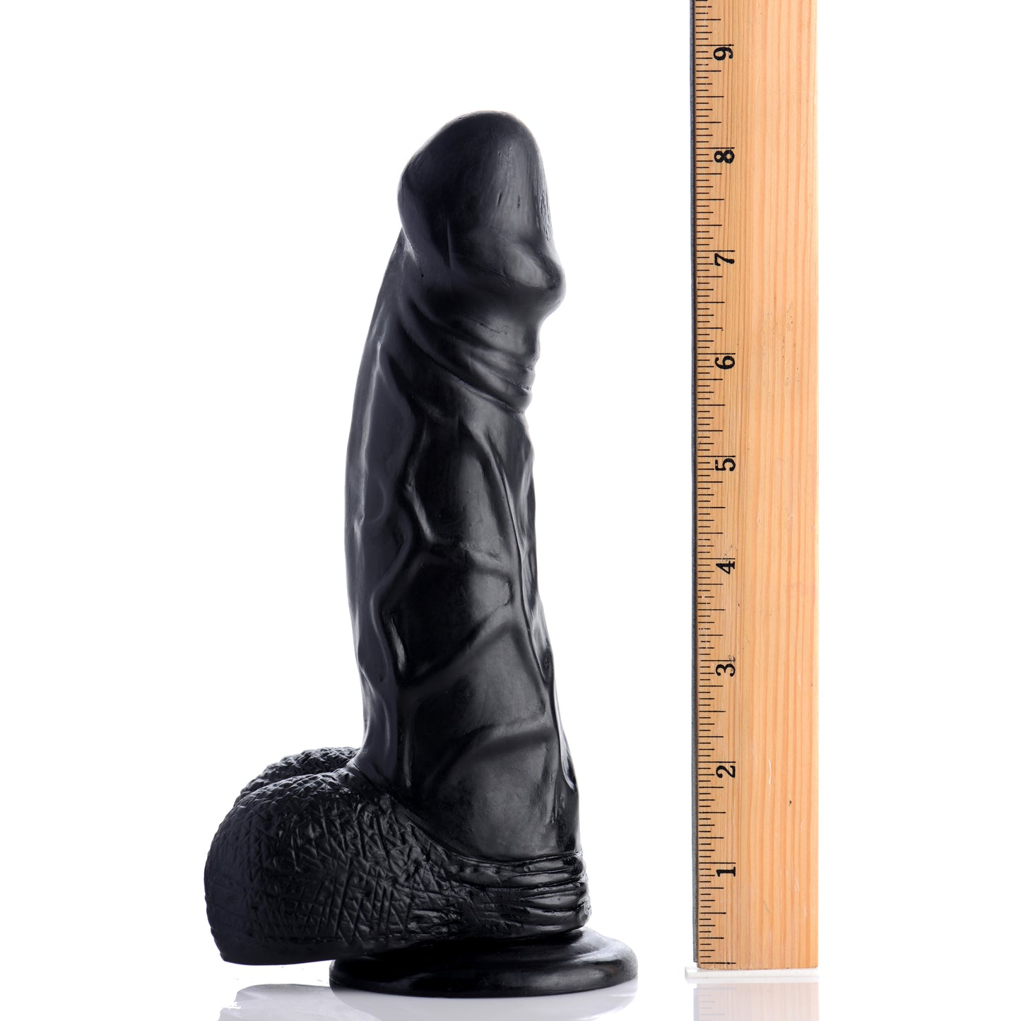 6.5 Inch Realistic Suction Cup Dildo- Black