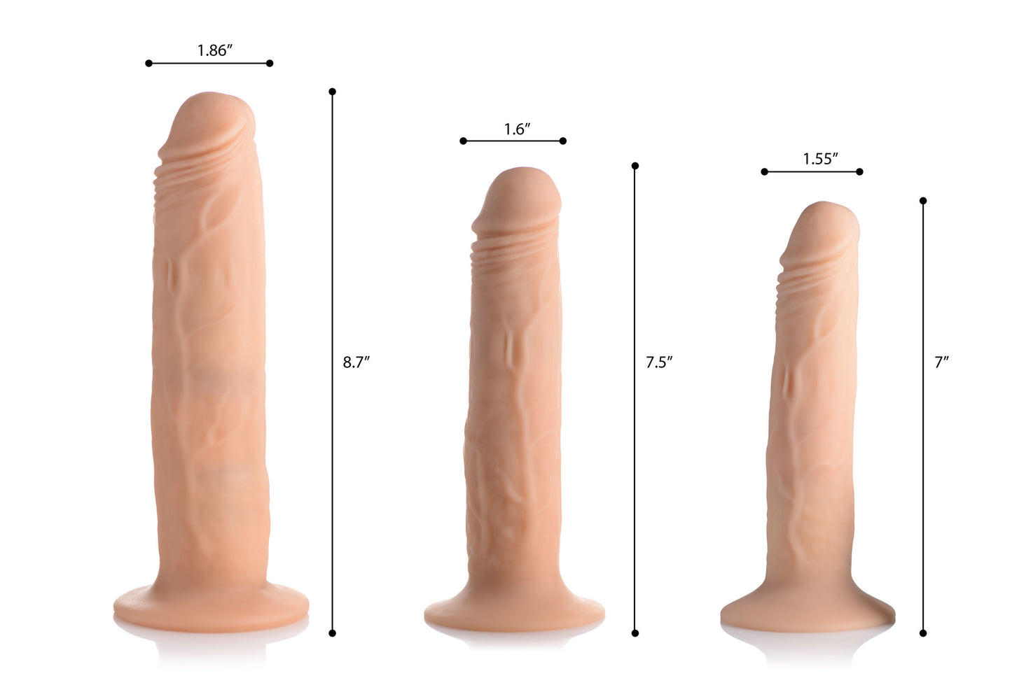 Kinetic Thumping 7X Remote Control Dildo - Large