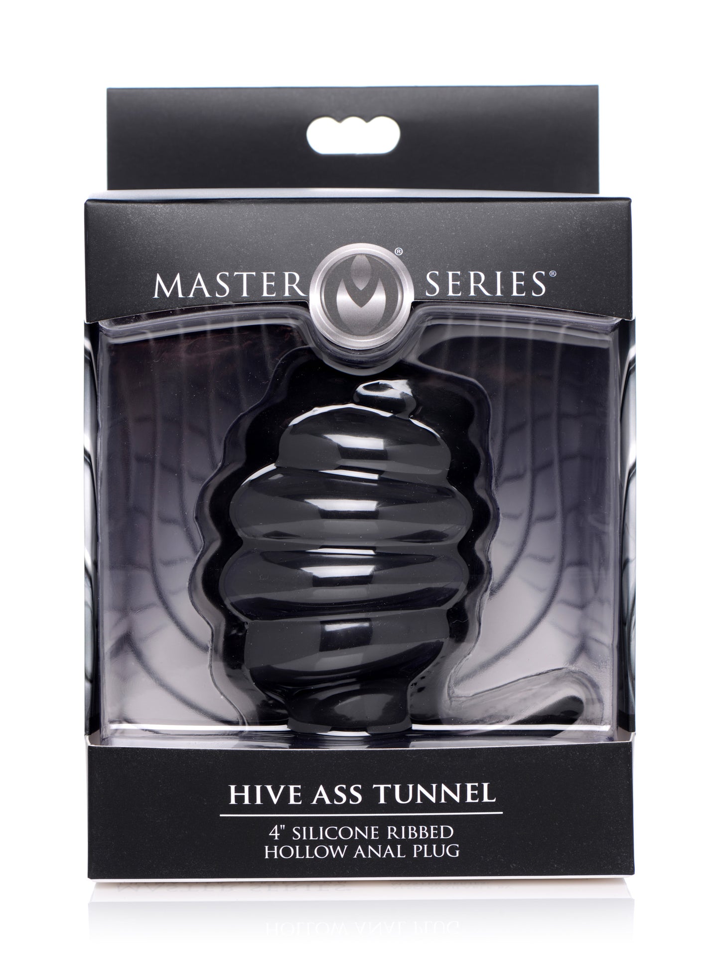 Hive Ass Tunnel Silicone Ribbed Hollow Anal Plug - Large