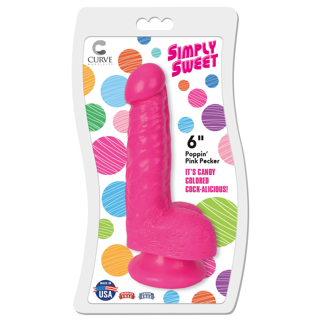 6 Inch Bangin Pecker Dildo - Pink