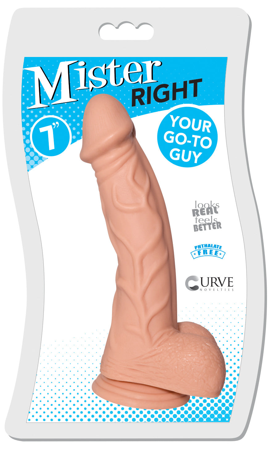 7 Inch Mister Right Dildo - Light