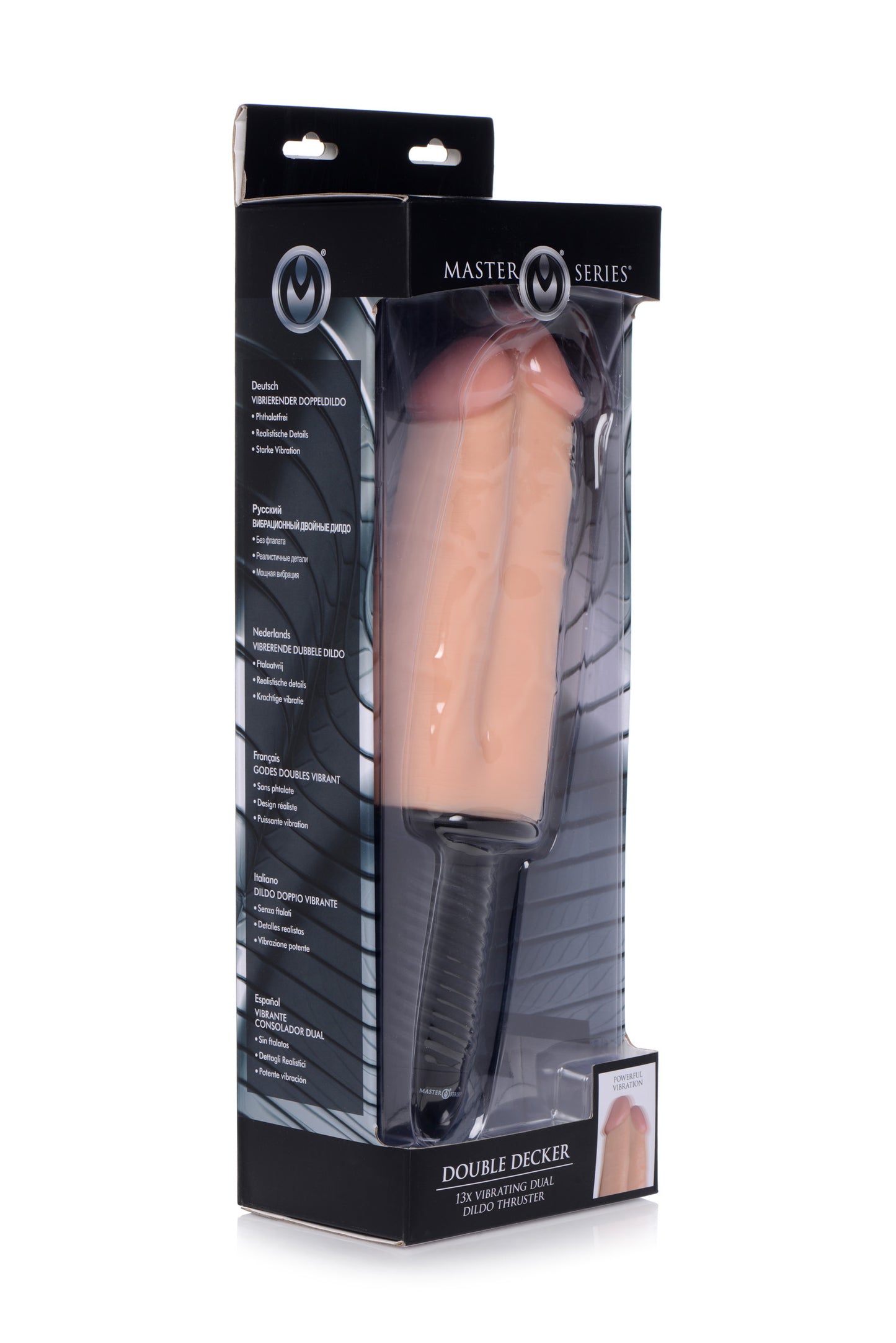 Double Decker 13X Vibrating Dual Dildo Thruster