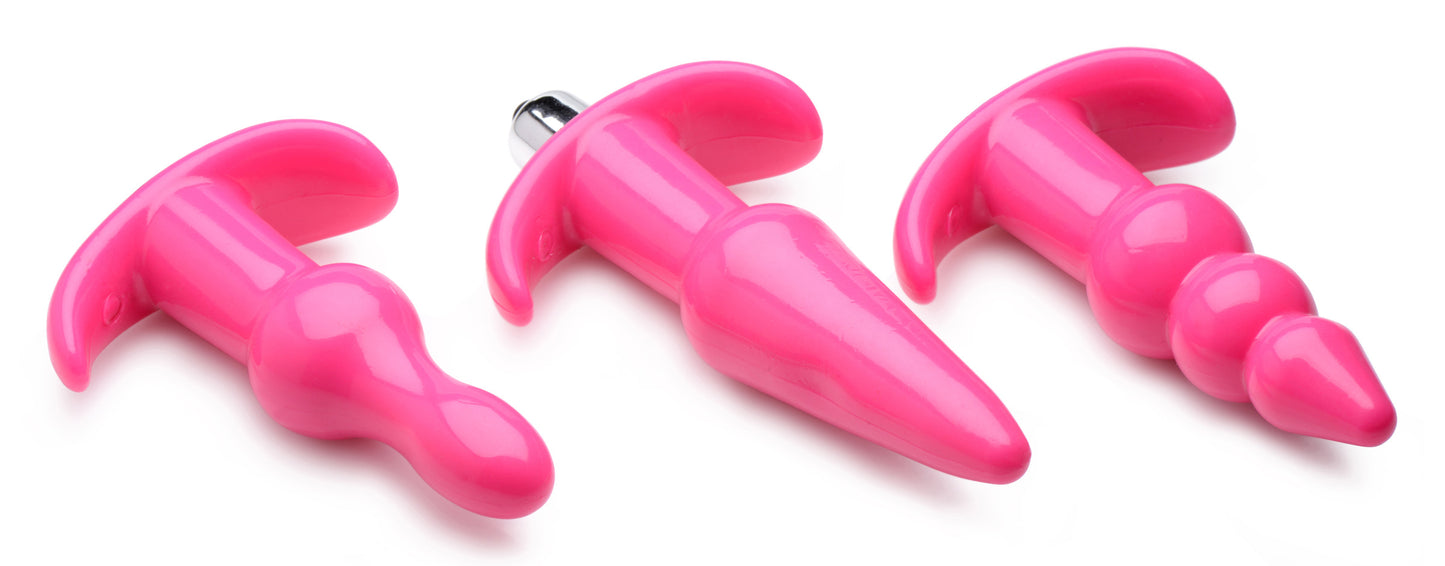 Thrill Trio Anal Plug Set - Pink