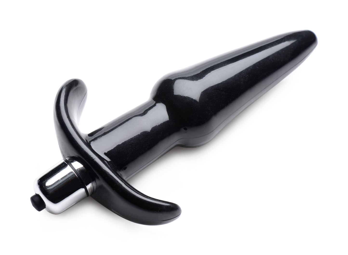 Smooth Vibrating Anal Plug - Black