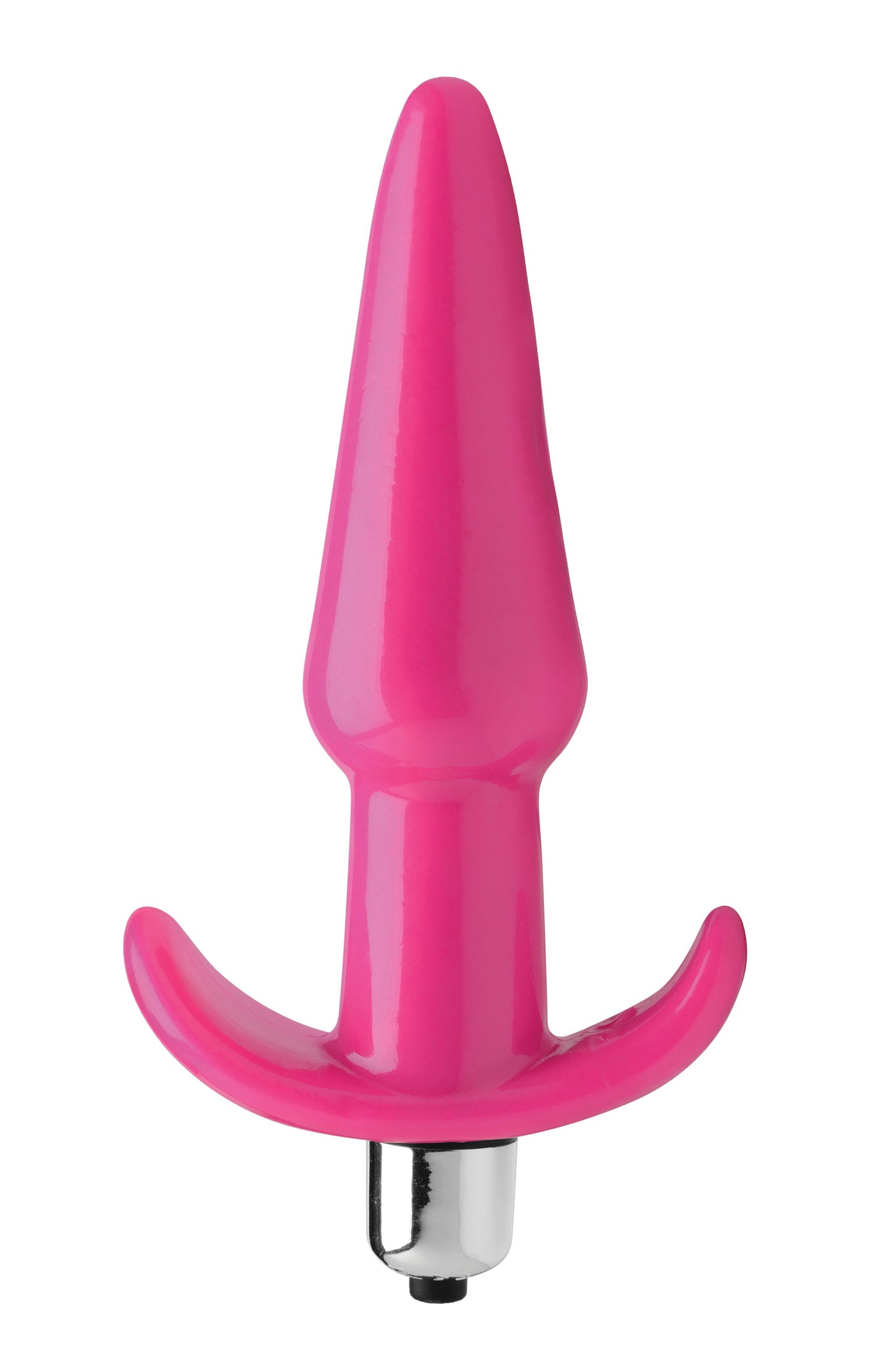 Smooth Vibrating Anal Plug - Pink