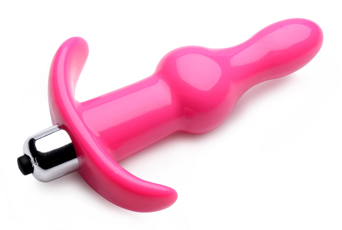 Bumpy Vibrating Anal Plug - Pink