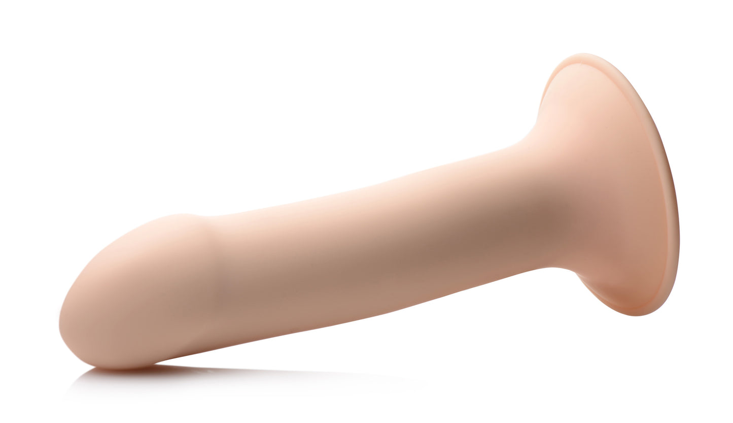 Squeezable Phallic Dildo - Beige