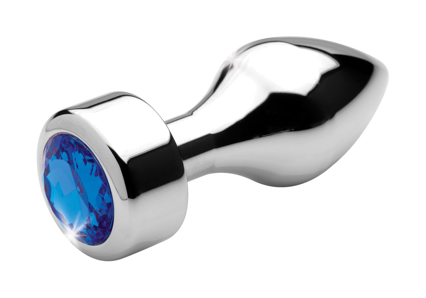 Blue Gem Weighted Anal Plug - Medium