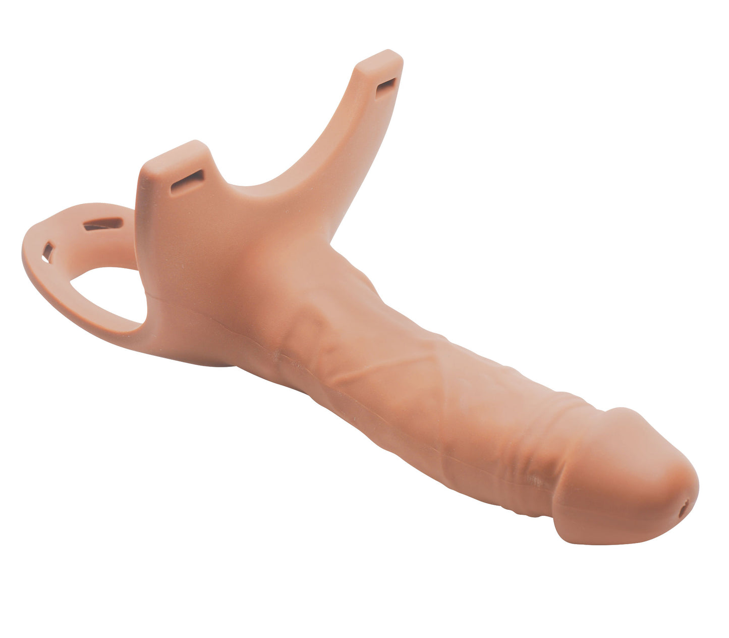 Hollow Silicone Dildo Strap-on - Flesh