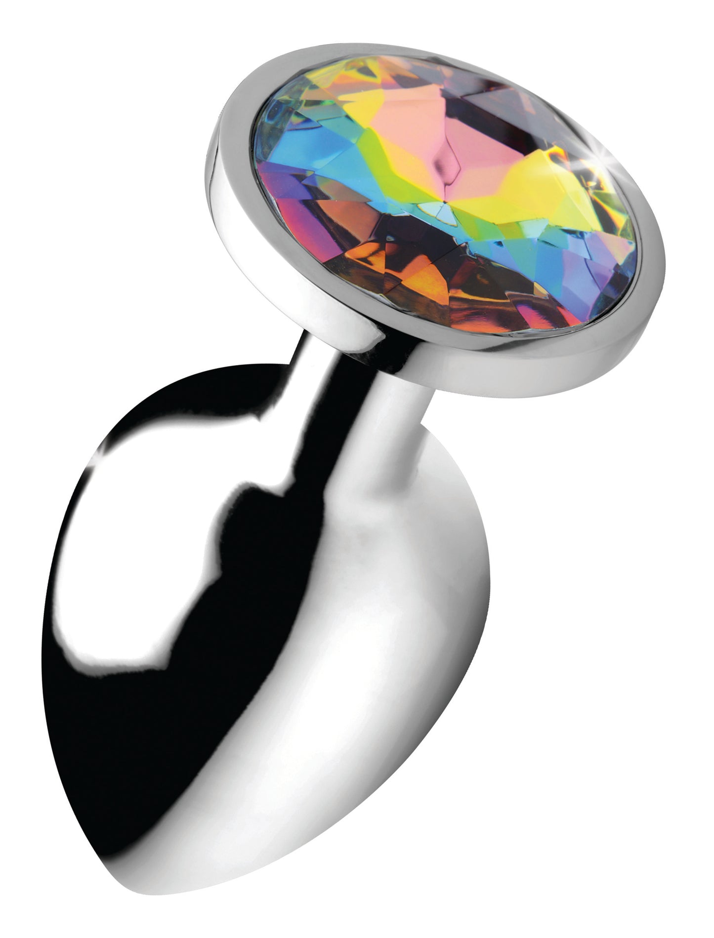 Rainbow Prism Gem Anal Plug - Large