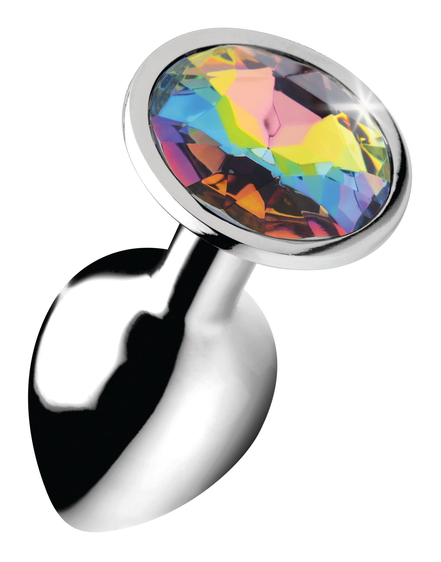 Rainbow Prism Gem Anal Plug - Small