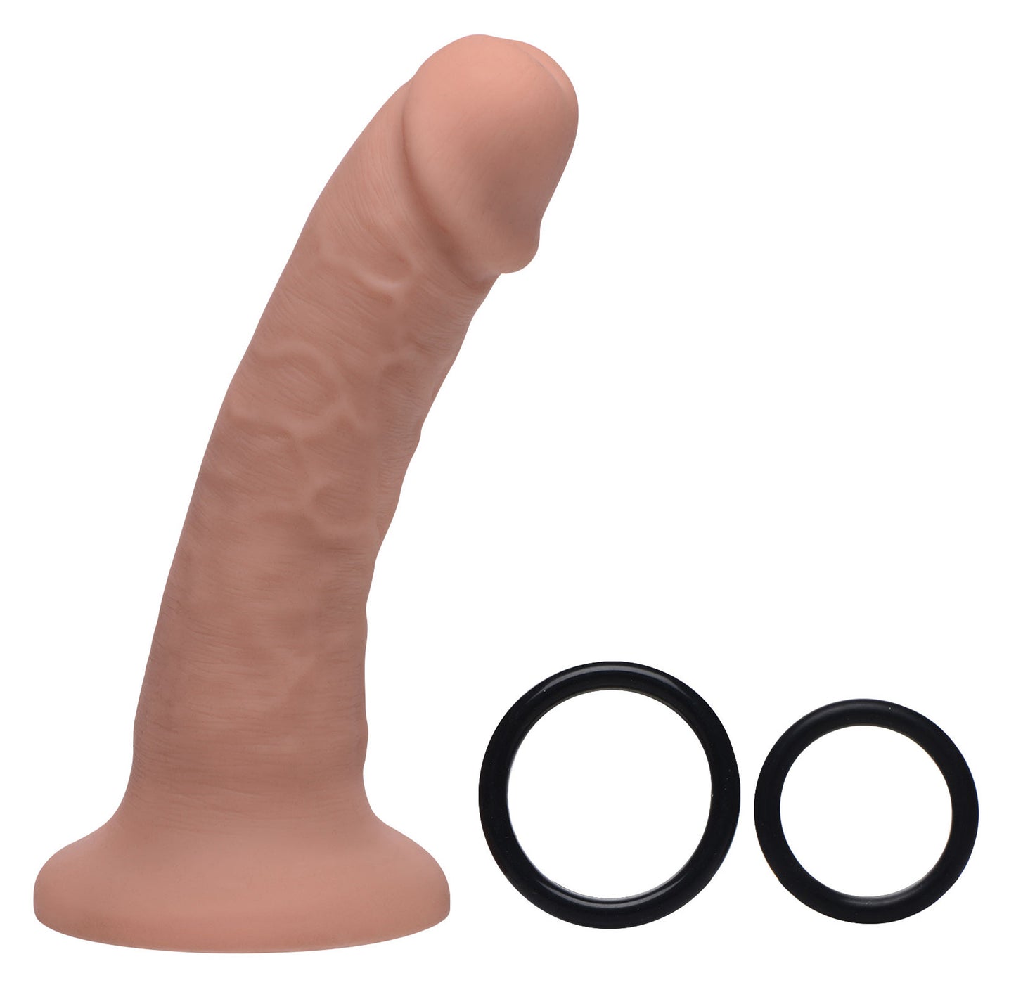 Seducer 7 inch Silicone Dildo with Harness