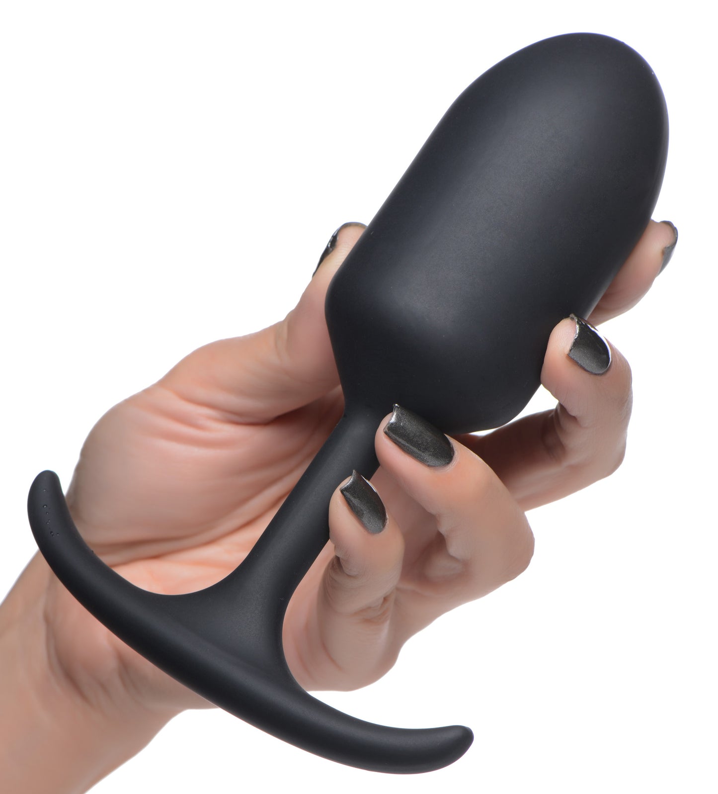 Premium Silicone Weighted Anal Plug - Large