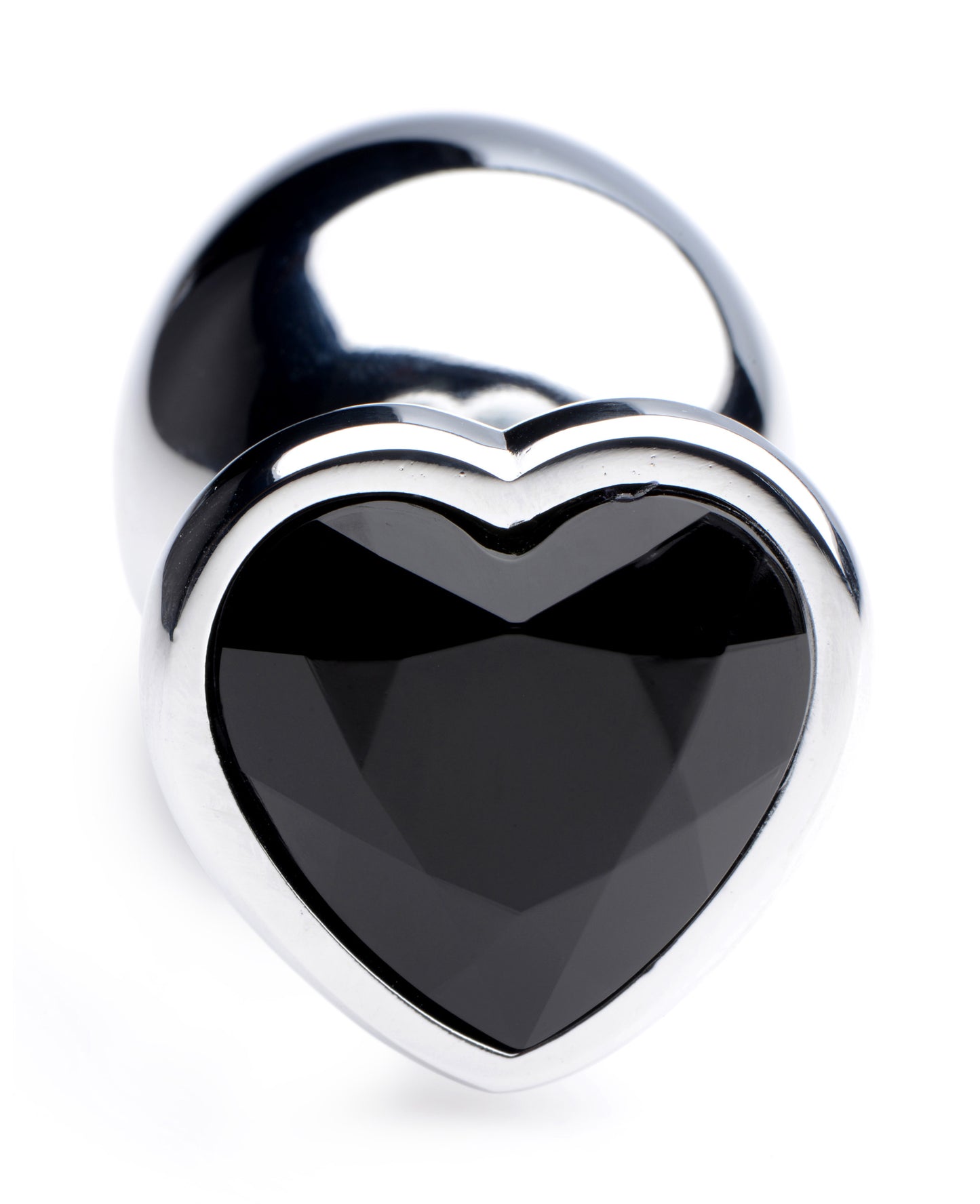 Black Heart Gem Anal Plug - Large