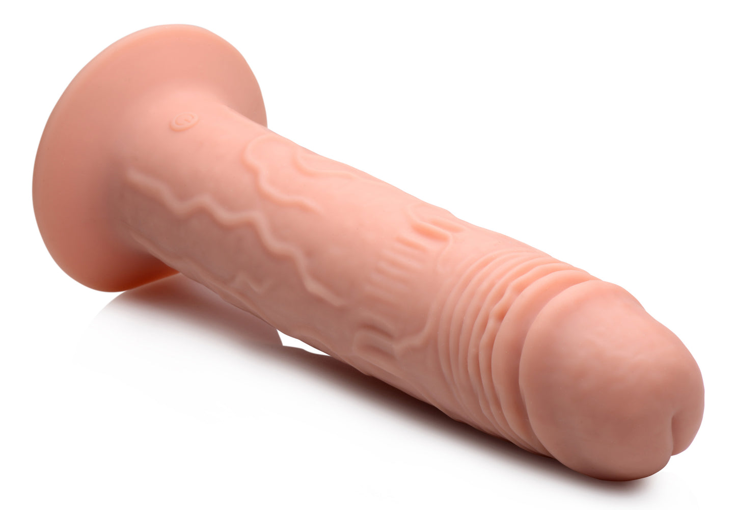 7X Remote Control Vibrating and Thumping Dildo - Light