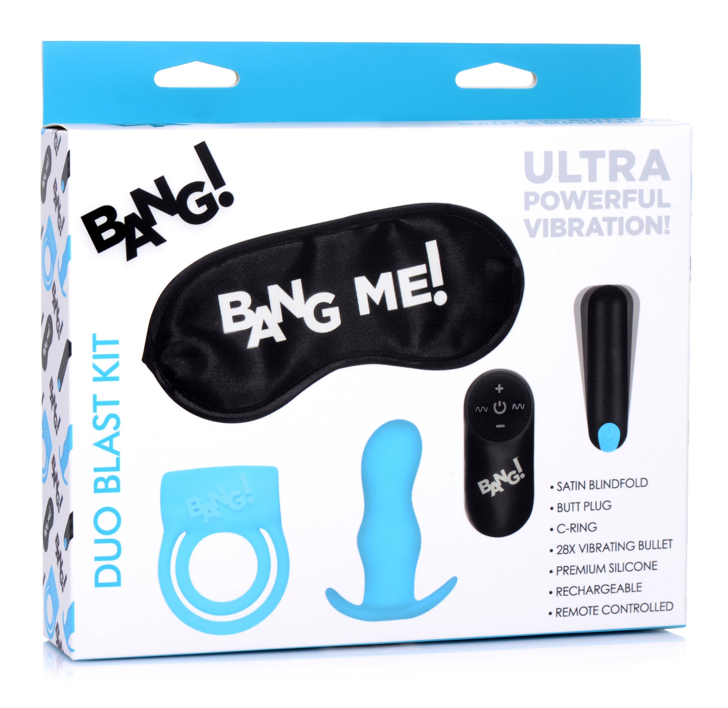 Duo Blast Remote Control Cock Ring and Butt Plug Vibe Kit