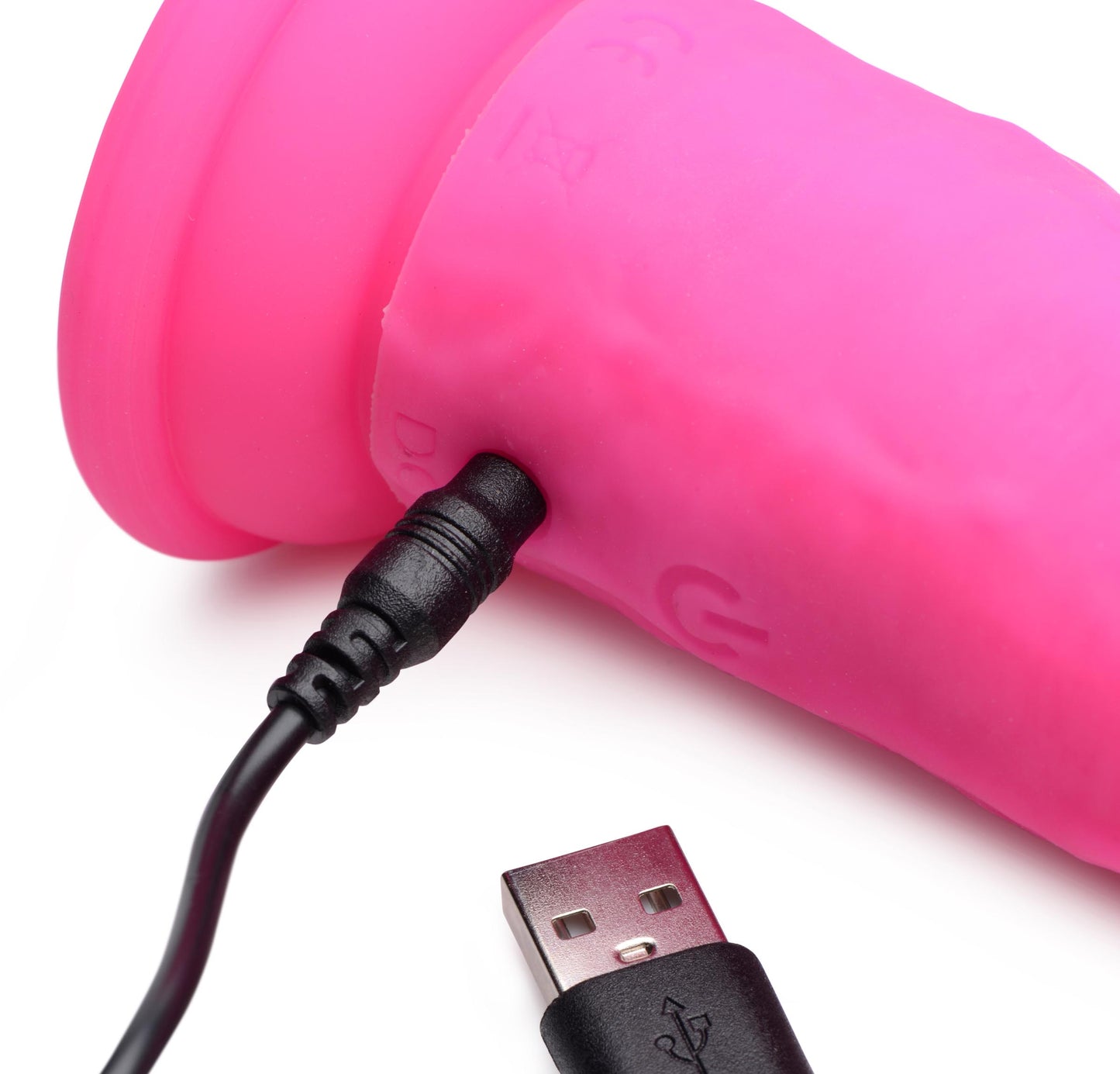 Power Player 28X Vibrating Silicone Dildo with Remote - Pink