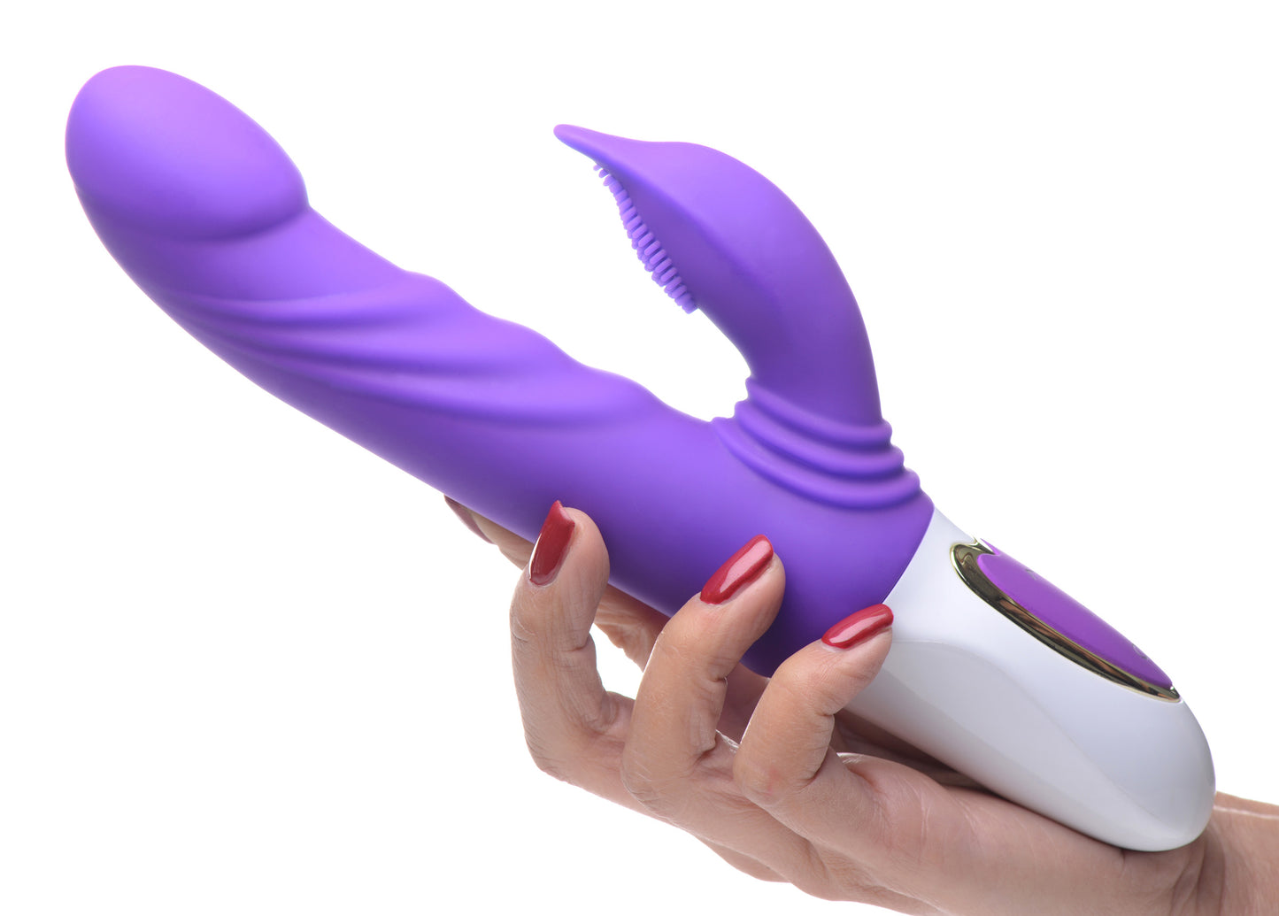 10X Flipper Flicker Rabbit Vibrator with Moving Clitoral Stimulator