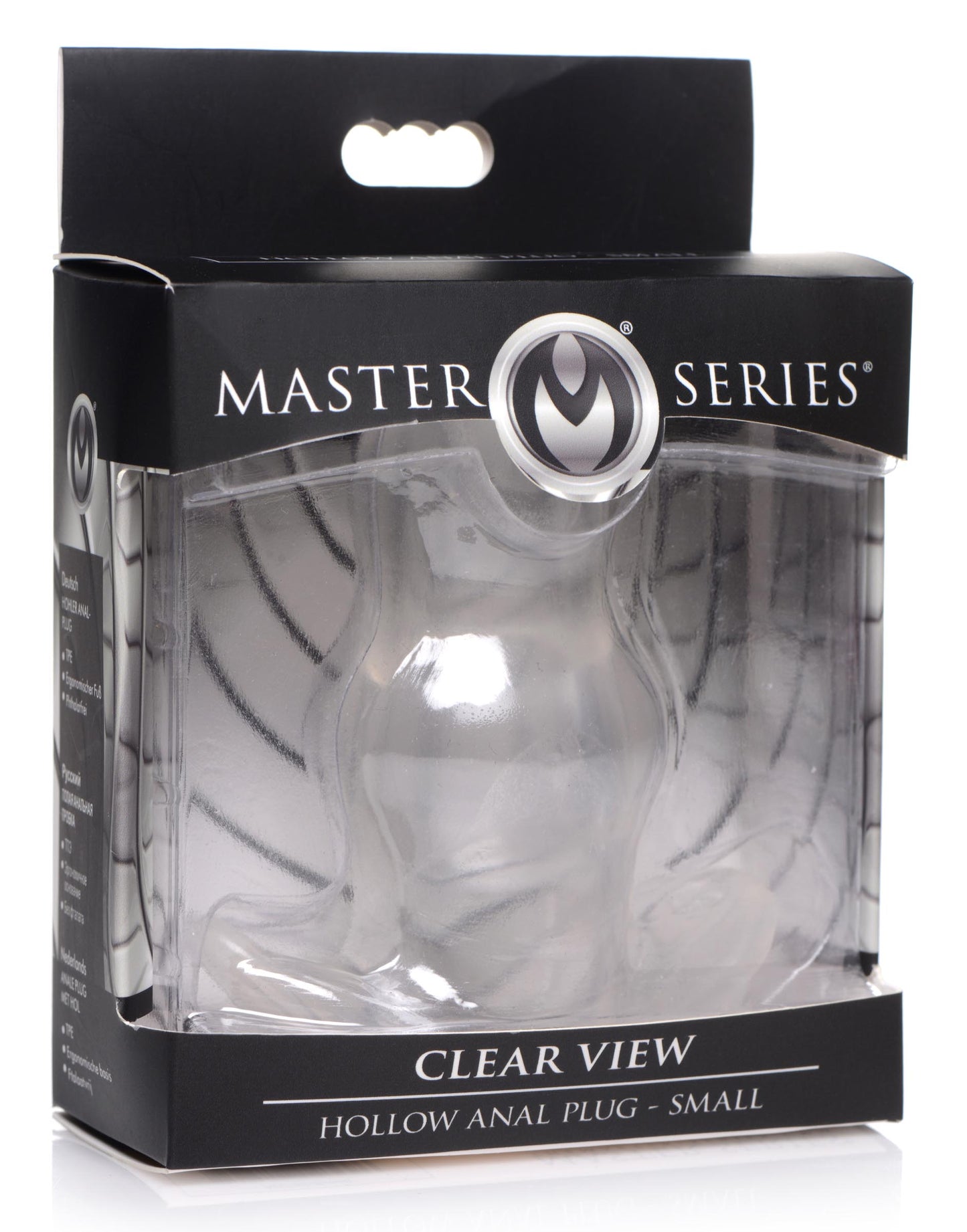 Clear View Hollow Anal Plug - Small