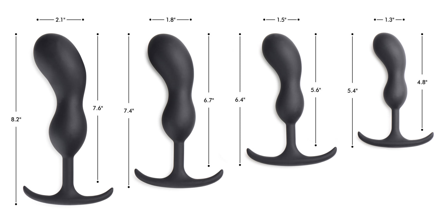 Premium Silicone Weighted Prostate Plug - Small